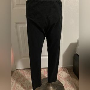 Black leggings wide waist band